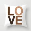 Valentine'S Day Love Pattern Throw Pillow Cover With Short Plush Print Living Room Sofa Decoration Cushion Cover Pillow Covers