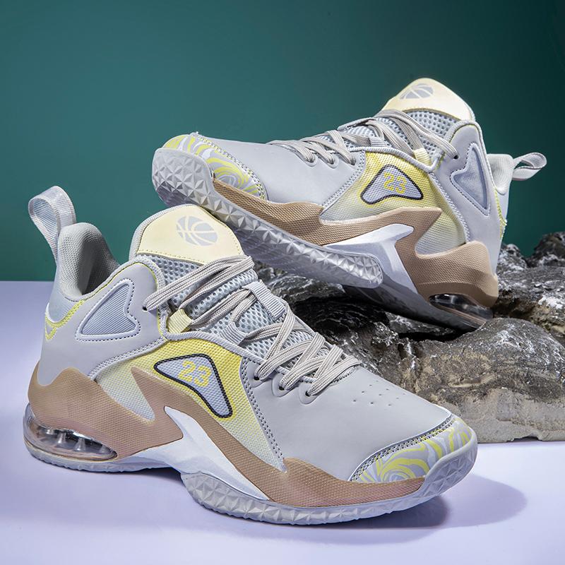Men's Basketball Shoes with Strong Shock Absorption and Jumping Ability High Top Outdoor Sports Shoes Women's Anti Slip Shoes