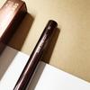 Luxury Blush Brush No.15 Angled Stippling Contour Makeup Brush with Soft Synthetic Hair Alumininum Handle