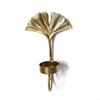 62KD Nordic Metal Leaf Candlestick Golden Hangings Pendant Holder Suitable for Unique Wall Decoration Durable