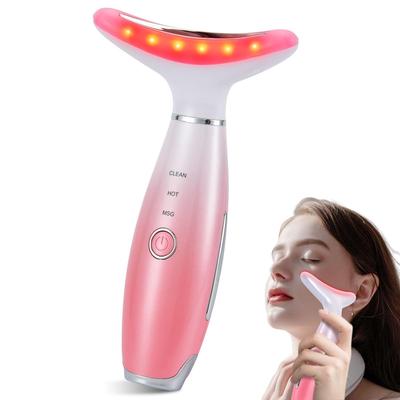 LATME Facial Massager, Neck Facial Massage Tool, 3 Modes of Heating Massage