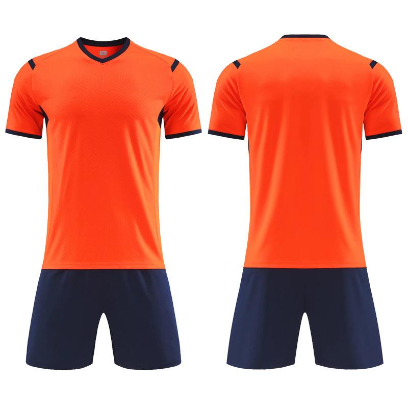 Football Uniform Suit for Boys with Printed Primary School Football Athleticwear Childrens Training Clothes Short-sleeved Football Uniforms