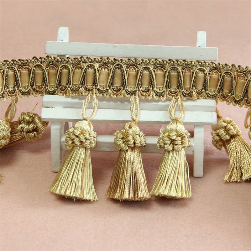 1 metr lemování závěsů šicí lišty střapce třásně čalounění DIY dekor polštářů