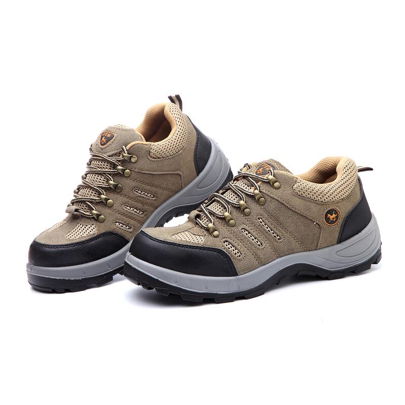 Men s Suede Leather Anti-Slip Safety Work Boots 36-47
