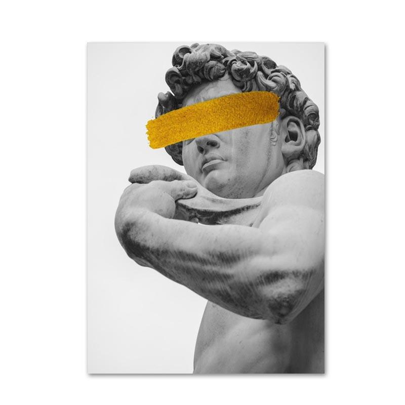David Sculpture Posters and Prints Modern Canvas Painting Nordic Wall Art Pictures for Living Room Home Decoration