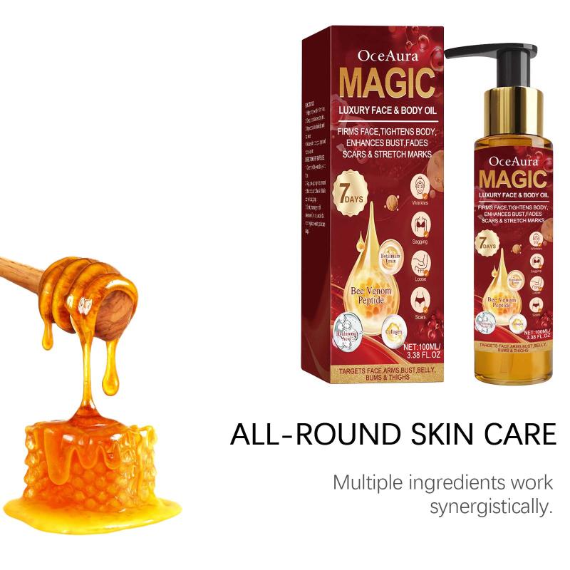 Oceaura Daily Massage And Care Oil Moisturizing Body Skin Moisturizing Elastic Smooth Bee Venom Skin Moisturizing Oil