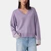 Levis Casual Comfortable Color Block V-Neck Knit Sweater Women sweater 0051S-0000