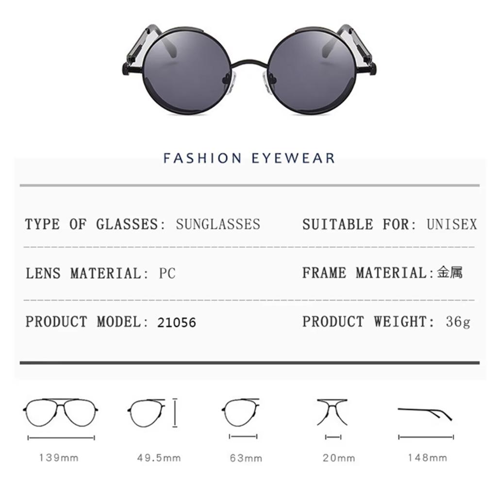 Punk Fashion New Sunglasses Trend Sunglasses Steam Sunglasses for Men and Women Sunglasses