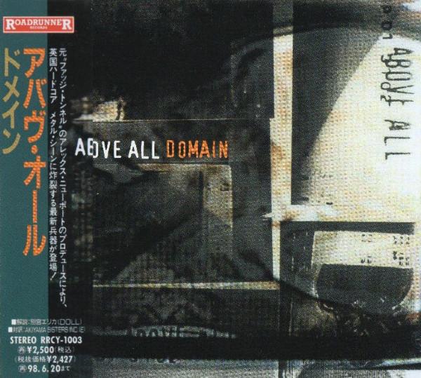 

CD ABOVE ALL - Domain RRCY1003 ROADRUNNER 1996 Japan Obi Rock