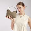 First Layer Cowhide High-end Ceiling 25 New Geometric Bag Mini Leather Pillow Bag Shoulder Crossbody Handbag Women's Bag