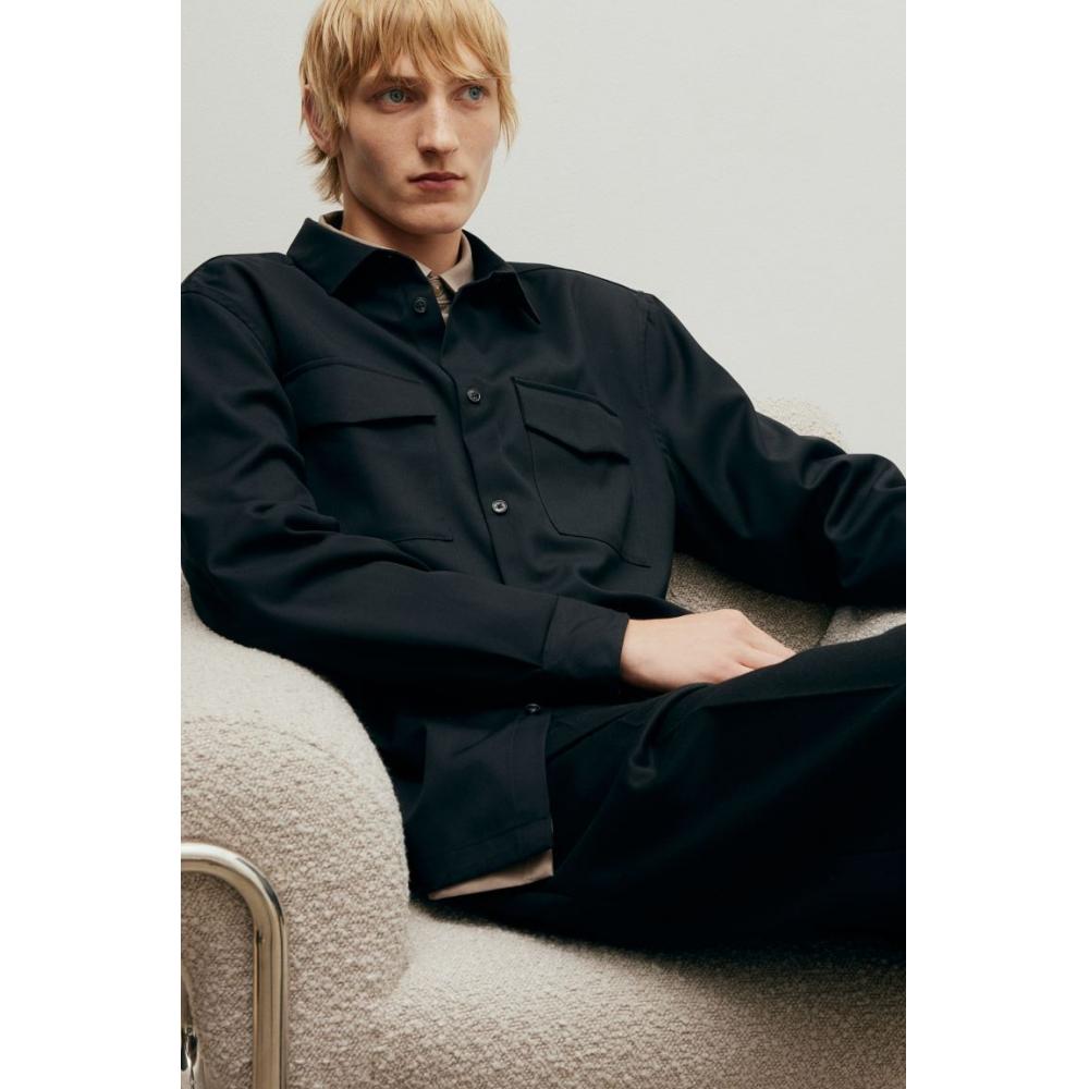 

HM Regular Fit Utility oversHirt Черный L