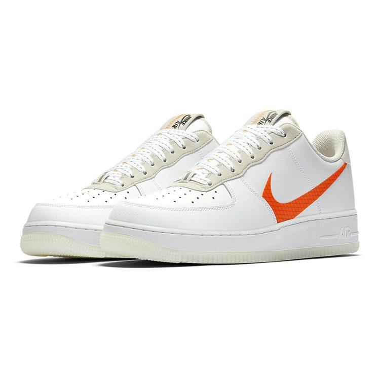 Nike Air Force 1 White Total Orange GS CD7409-100