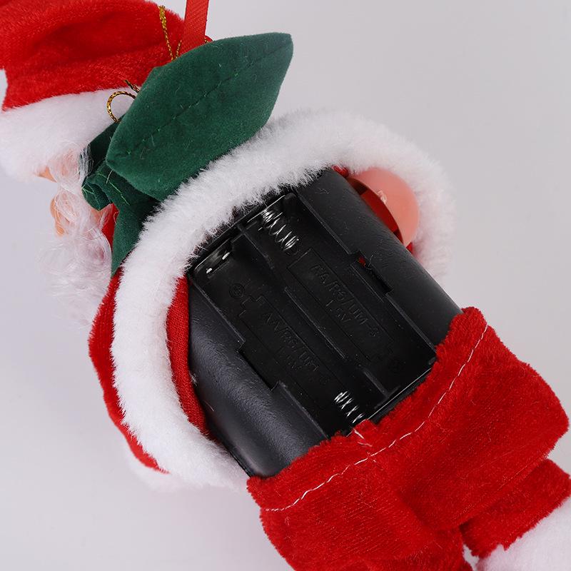 Electric Musical Climbing Santa & Reindeer Cart – Creative Christmas Decoration & Gift