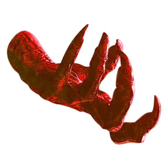 Halloween Devil Hand Figurine Home Office Wall Mount Demon Claw Statue Creepy