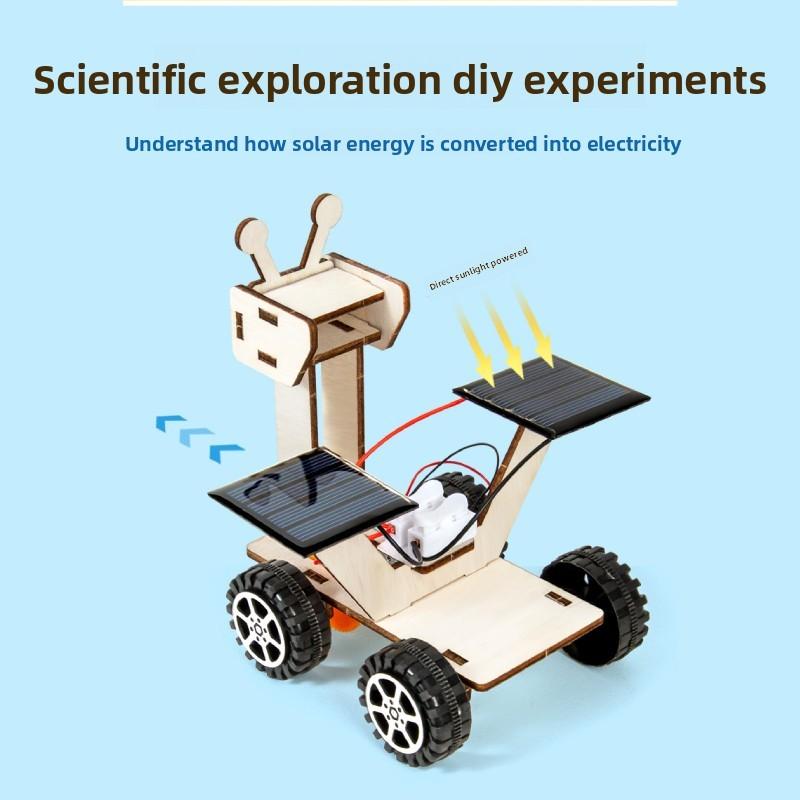 Simulated Wooden Lunar Rover Assembly Model Material Set Children Puzzle Toys For Kids And Teens