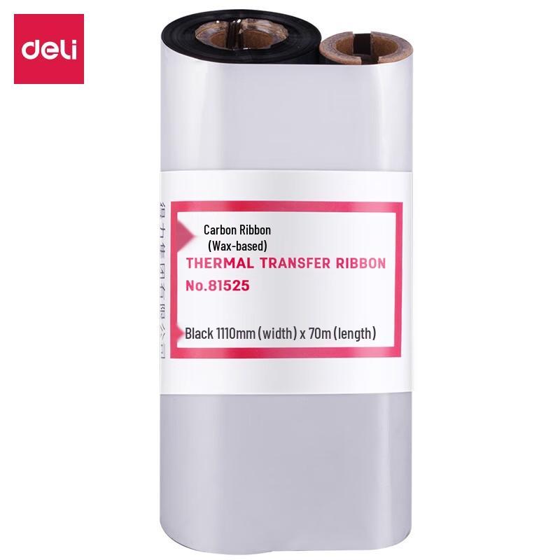 Deli Thermal Transfer Wax Ribbon for Label Printers