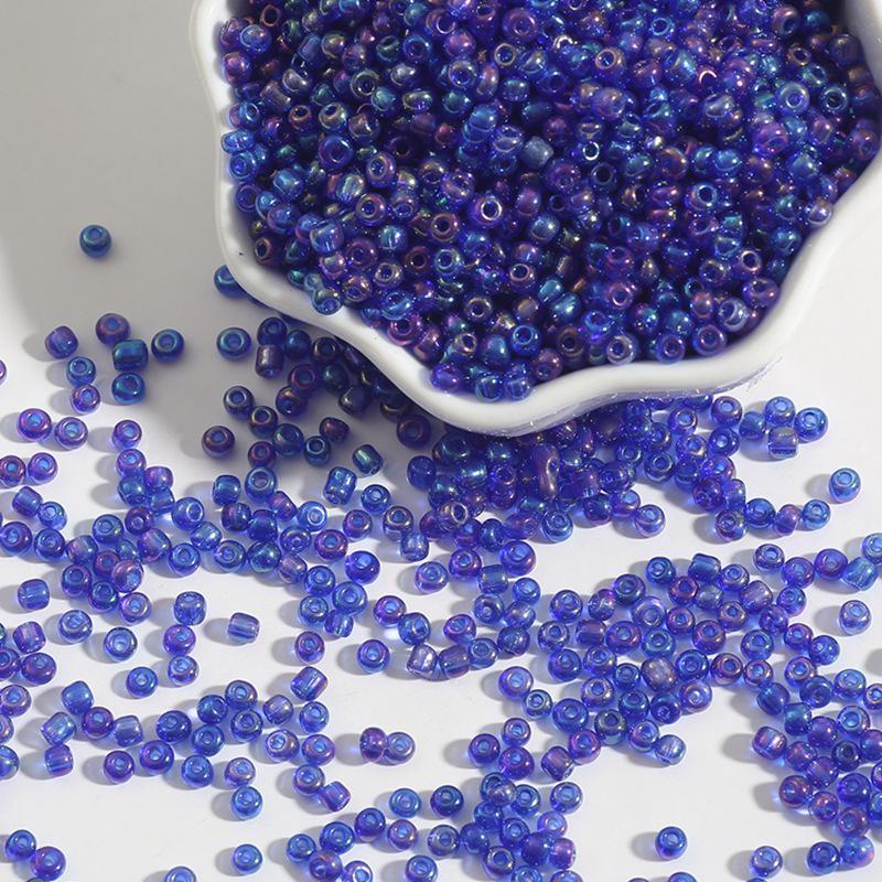 Ručně vyráběné Fantasy Color DIY korálkové doplňky: Průhledné skleněné korálky z rýže a prosa