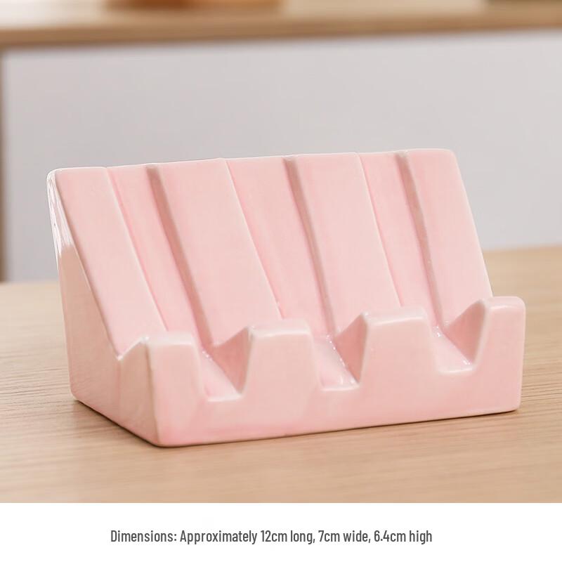 

MDNG Pink Slanted Ceramic Soap Dish Set
