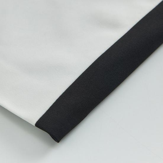 Men Suit Coat Lapel Notch Collar Single Button Long Sleeves Contrast Color Slim