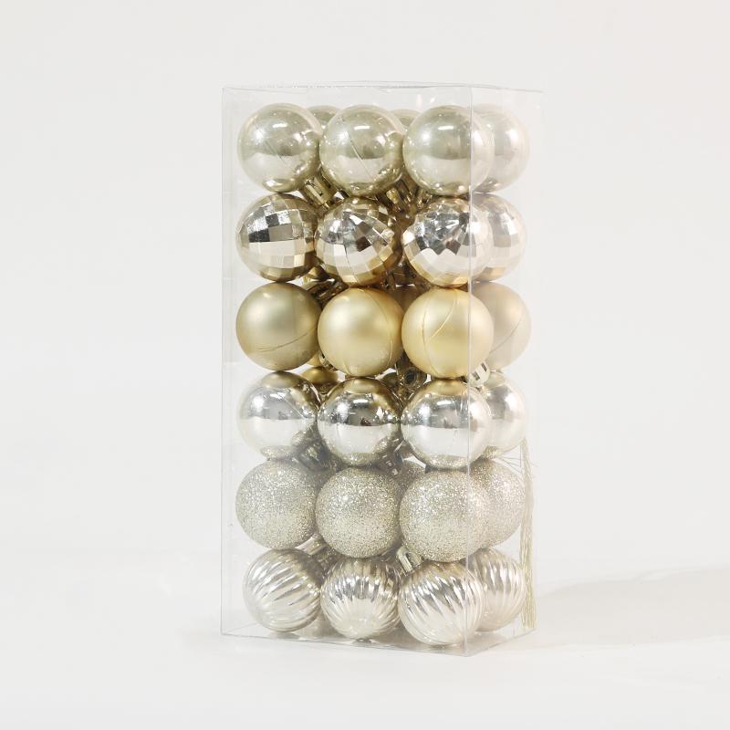 1 Box Weihnachtskugeln Christbaumschmuck Kugel Weihnachten Hängende Baumanhänger Heimpartydeko 2025 Neujahrsgeschenk Noel Navidad