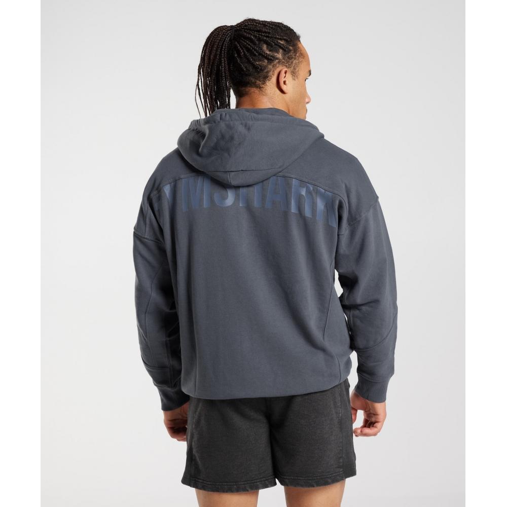 

GYMSHARK Power Zip Hoodie Cosmic Grey A2A6Z UBZD
