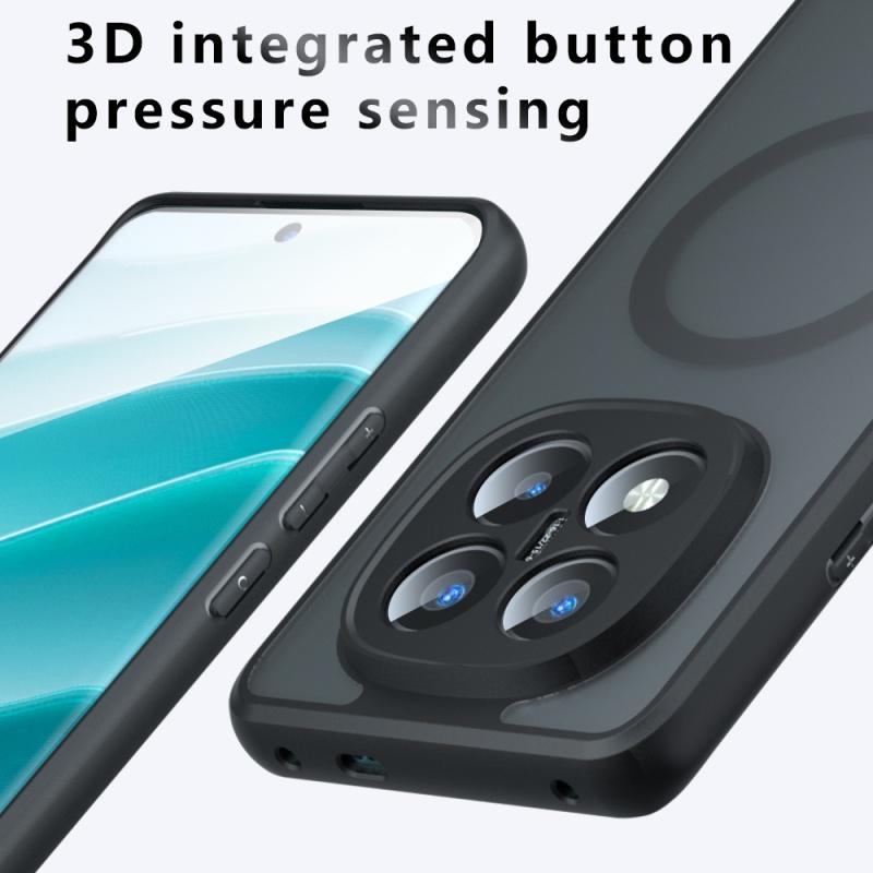 For Xiaomi Redmi Note 13 14 Poco X7 Pro Plus 5G Case Magsafe Drop-proof Built-in Airbag Corner Non-yellowing Material Soft Cover