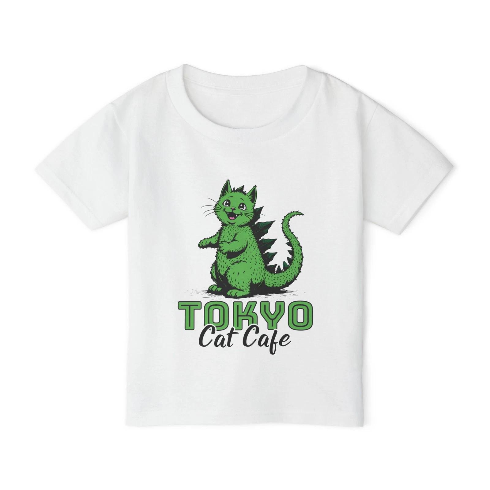 Tokyo Cat Cafe - Cute Cartoon Animal Graphic Gildan Toddler Heavy Cotton Tee XL