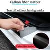 New Universal Car Door Sill Protection Strip Tough Imitation Carbon Fiber Leather Durable Decorative Car Sticker Accessories