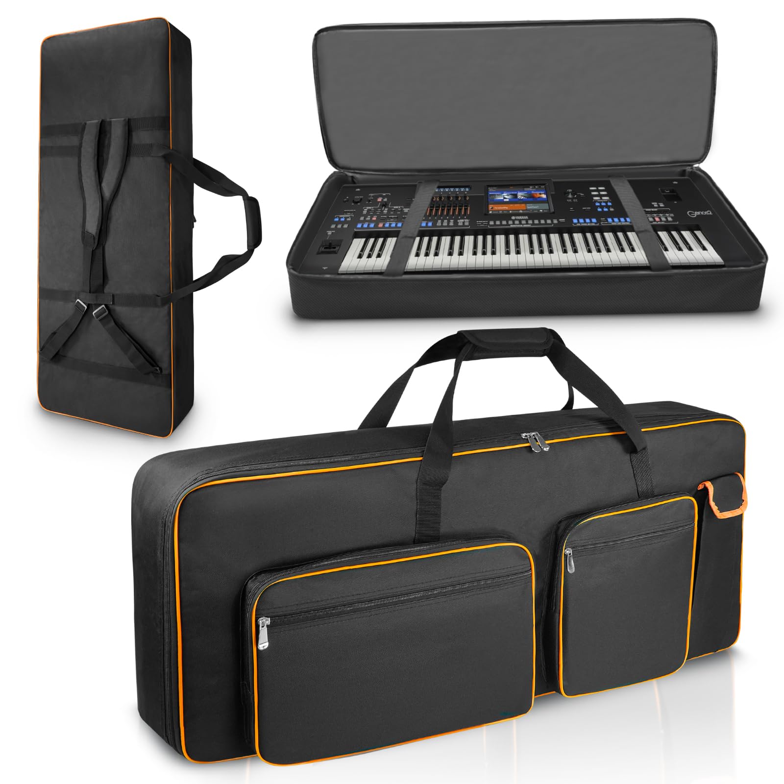 

ARUISIFX Keyboard Case for 76 Keyboard Electronic Piano 10mm Thick Full 600D Oxford 5 2 120 x 48 x 76 Keys, Bag, Case, Cover, Cloth, Shockproof,