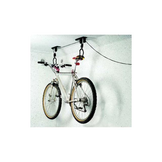 Storage Rack - Wall-mounted Bicycle Holder - White - 1 Bicycle - Rubber and Metal