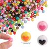 30/60PCS Acrylic Mixed Color Round Loose Beads for DIY KeyChains Jewelry Making Necklace Bracelet Accessory