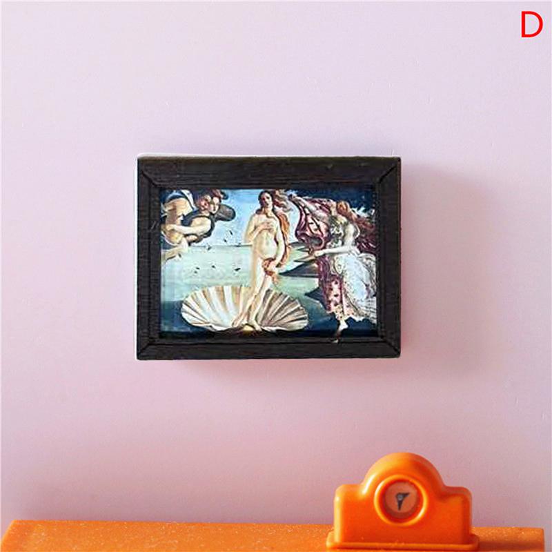 Dollhouse Miniature Photo Frame Oil Painting Wall Painting Furniture Accessories
