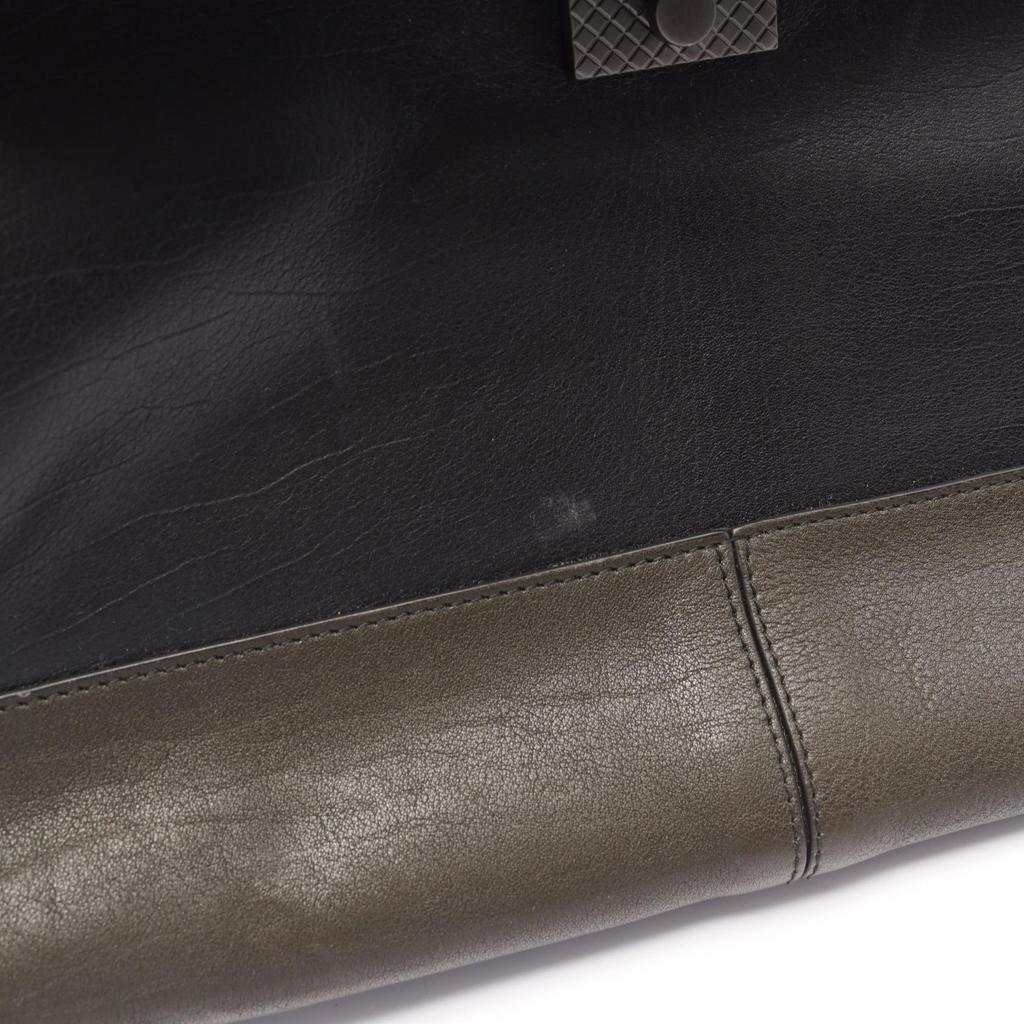 Used BOTTEGA VENETA Intrecciato Tote Bag leather Black Multicolor Used unisex