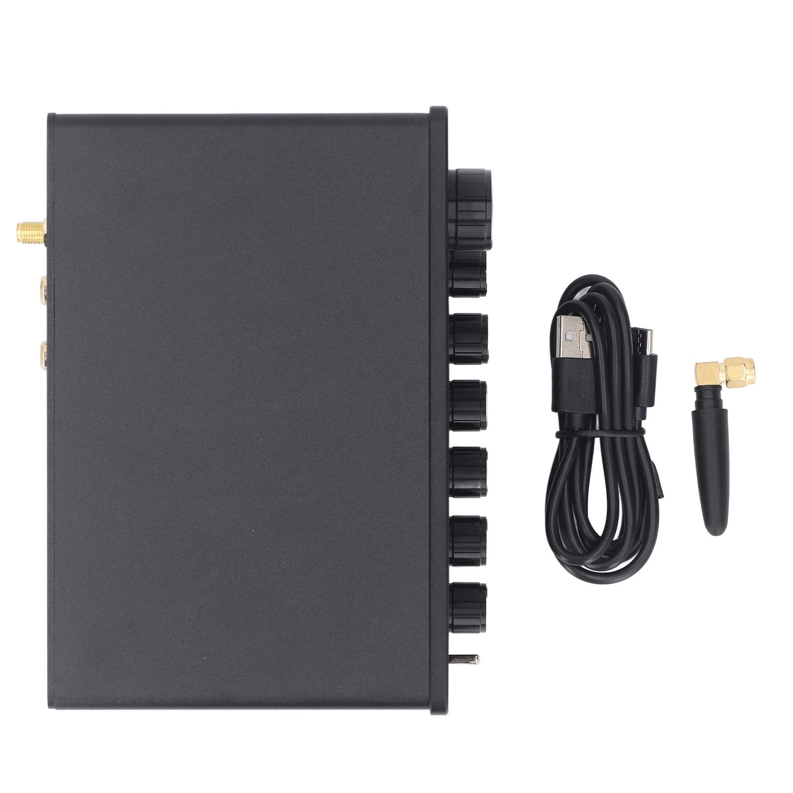 

Звук 5-полосный эквалайзер из алюминиевого сплава Bluetooth 5.0 EQ Предусилитель Эквалайзер с винтажным VU Meter