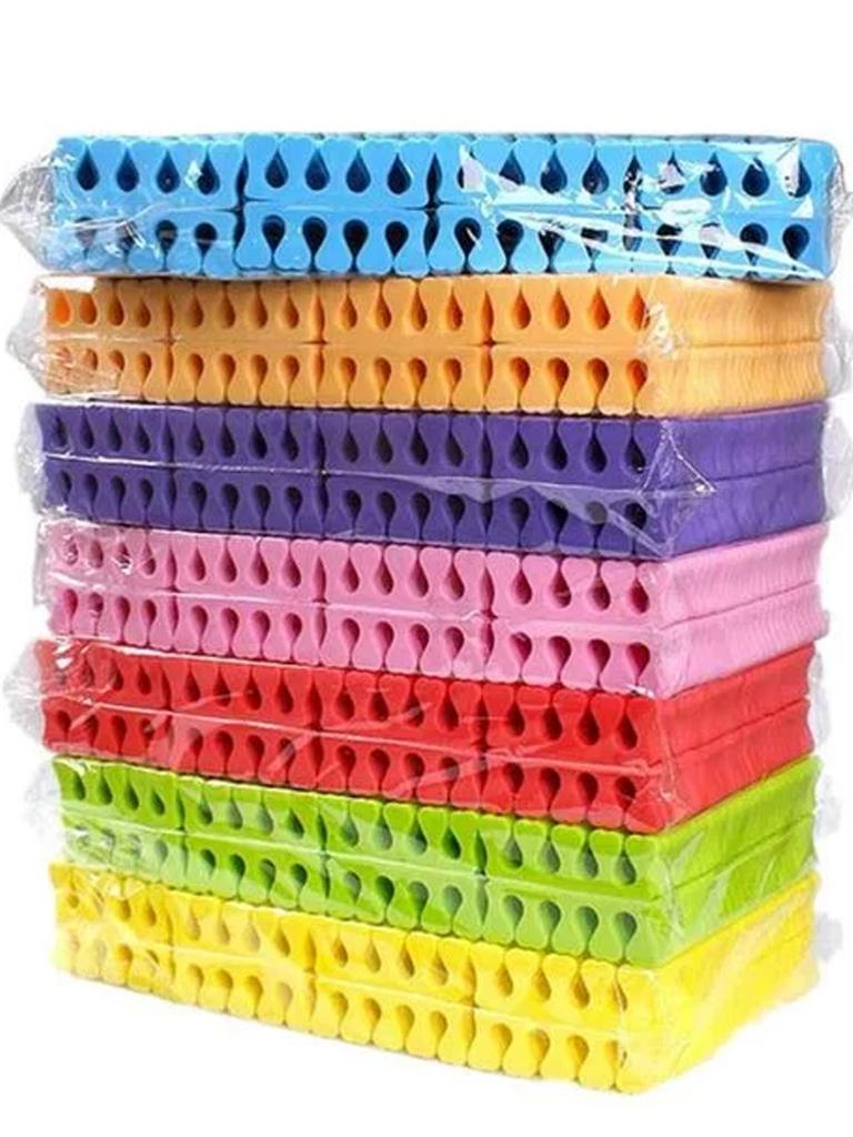 50 Stück/Packung Zehentrenner für Nail Art Zehen Finger Füße Schwamm Weiches Gel Nagellack Schönheitswerkzeuge Maniküre Pediküre Packung Nagel-Kits