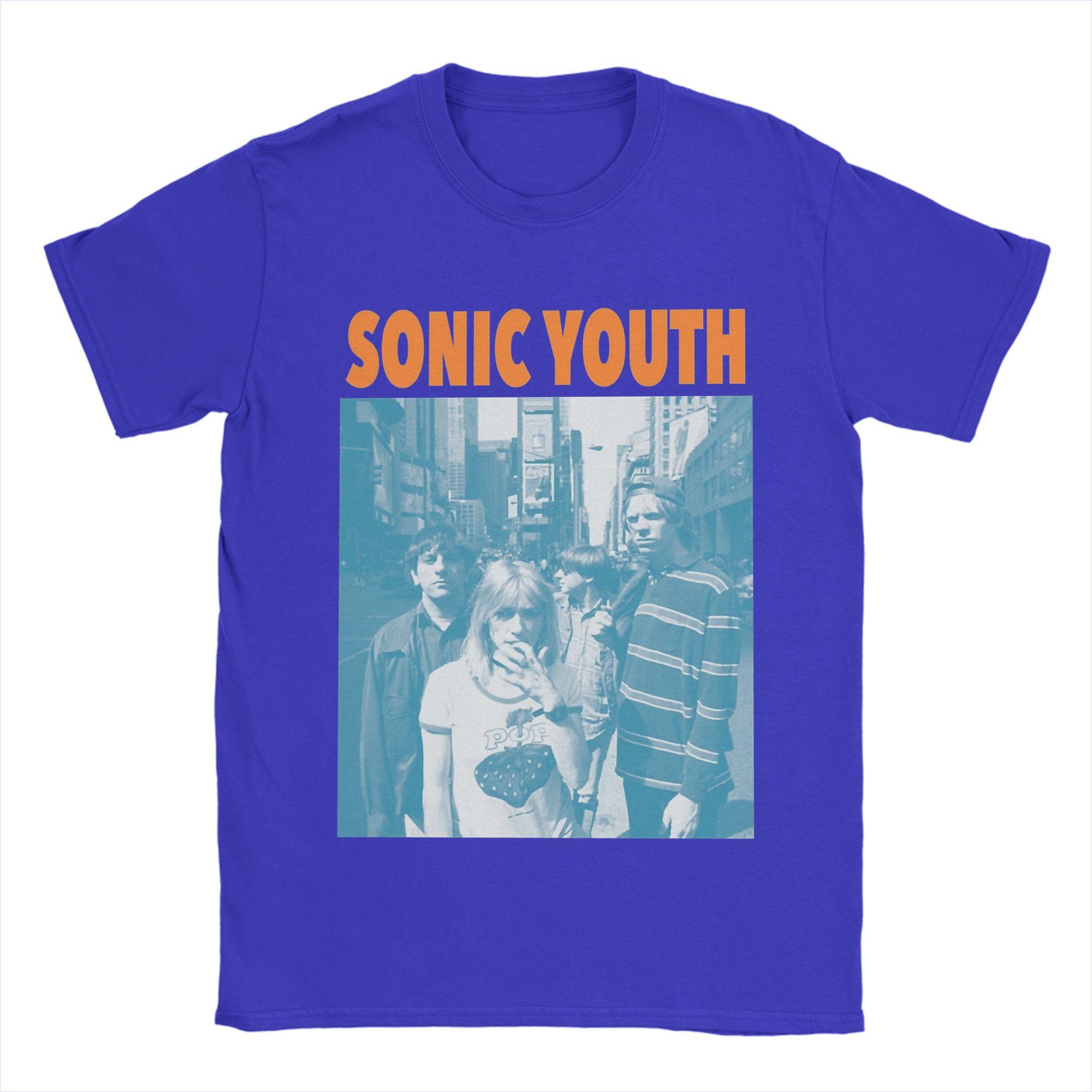 

2025 Рок-гурт Sonic Youth Чоловіча Футболка Смішна Футболка З Коротким Рукавом З Круглим Вирізом Бавовняний Одяг Для Вечірки M