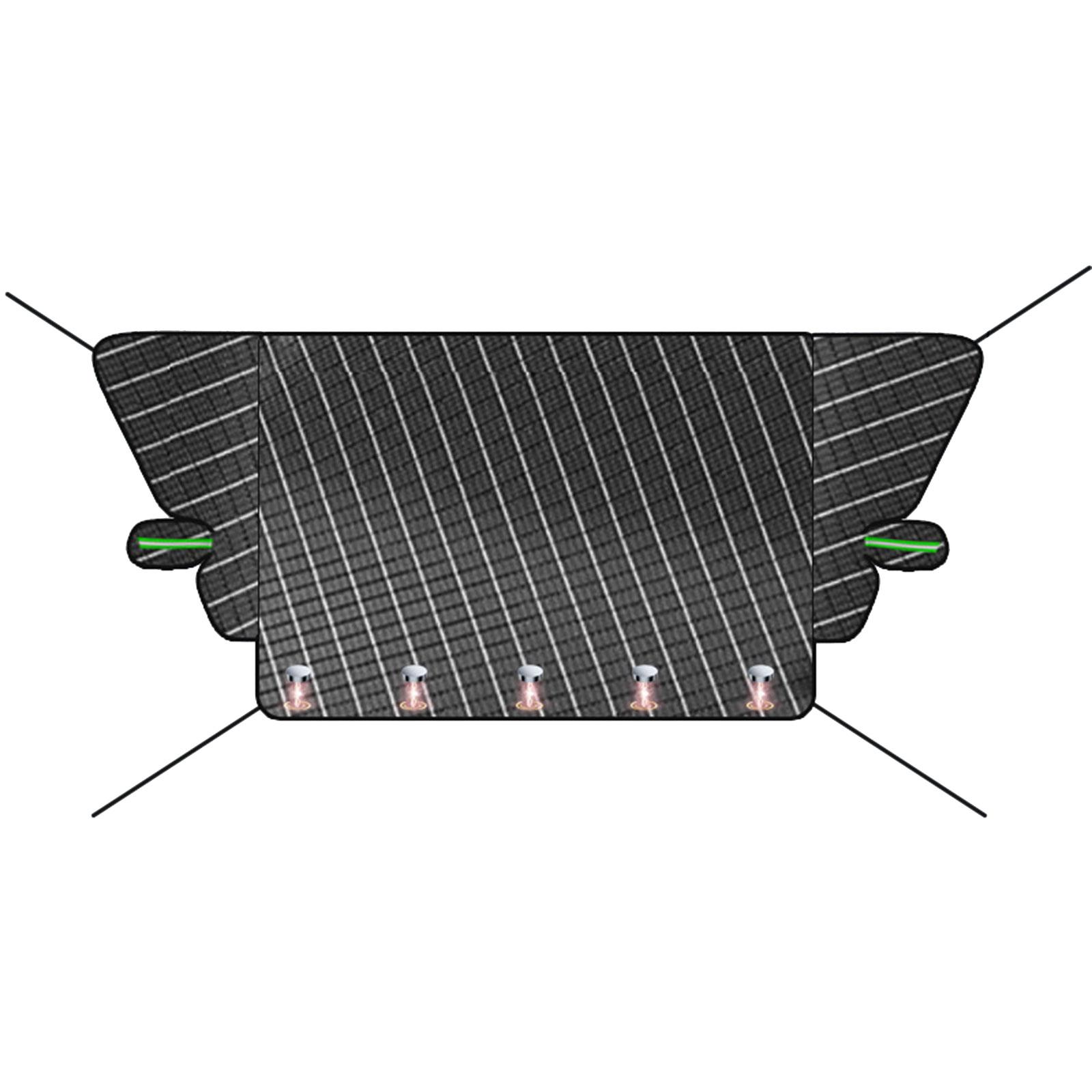 

Магнитный чехол на лобовое стекло автомобиля, автомобильный солнцезащитный козырек, зимний защитный козырек от замерзания, водонепроницаемый автомобильный чехол чёрный