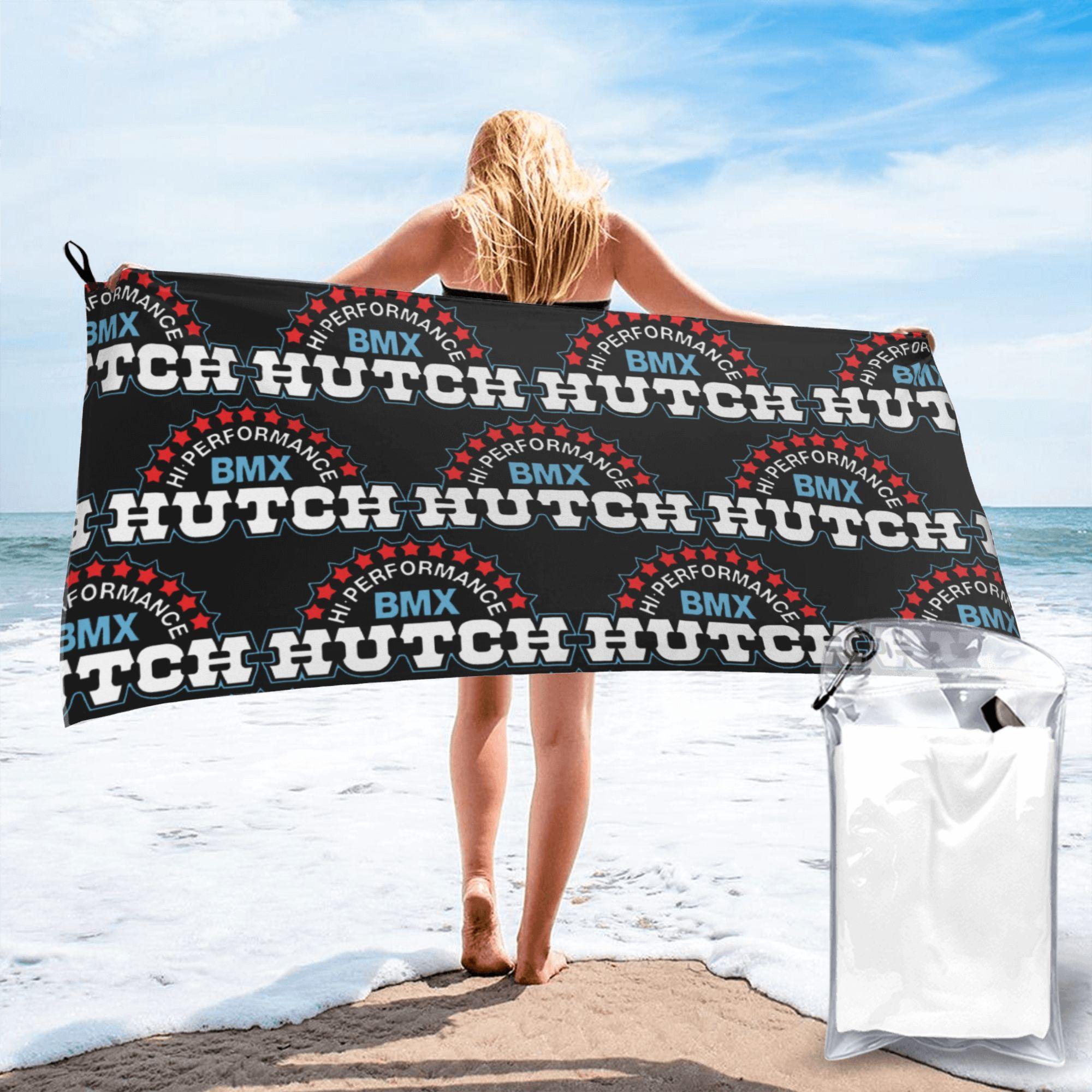

Hutch Hi-Performance BMX Red White Blue Black Tim Judge Beach Towel Soft Microfiber Quick Dry Absorbent Quick Towels For Bath W40*H60(CM)