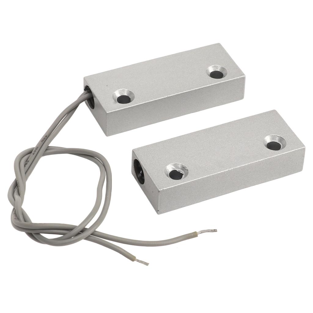 Senzor de contact magnetic Reed de 10W, senzor de contact NC pentru ușă și fereastră, din aliaj de zinc, pentru garaj