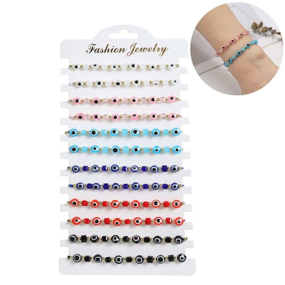 Handmade Evil Eye Bracelet Lucky String Prayer Bangles Wrist Jewelry Blue Eye  Gift for Friend