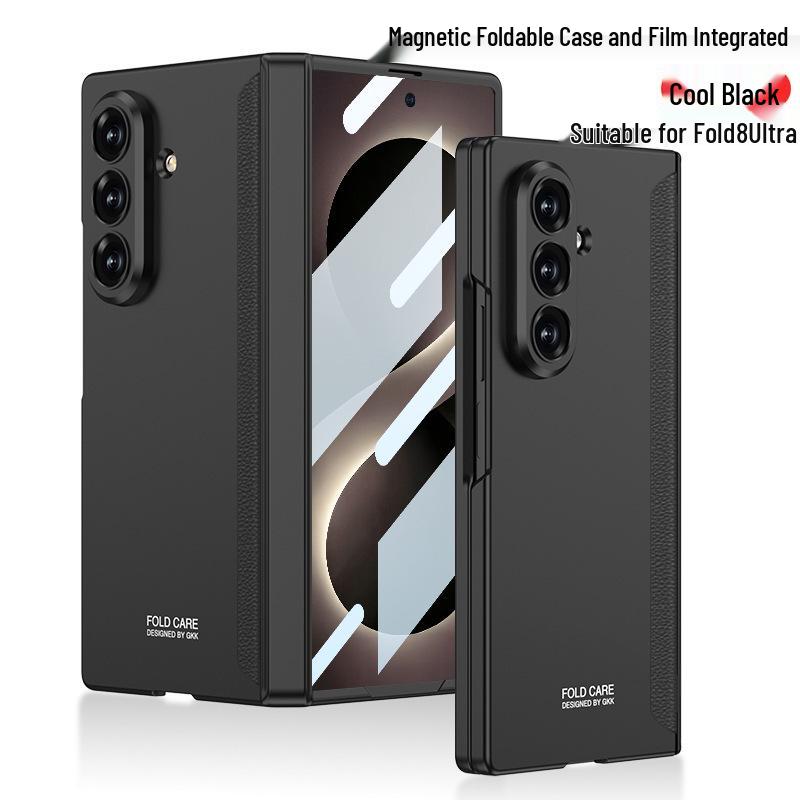 Samsung ZFold8Ultra Magnetic Leather Case with Hinge Protection, Full Coverage, Ultra-thin, Anti-drop
