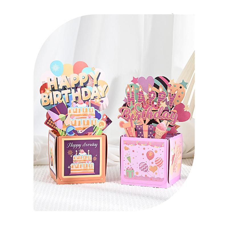 Advanced 3D Pop Up Butterfly Bouquet Card - Invitation Card For Birthday And Wedding Household Desktop Decoration  Thank You Card