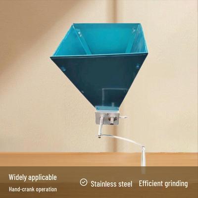 DY661T304 Stainless Steel Hand-Crank Double Roller Malt and Cereal Grinder