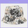 Stylish Flower Print Fisherman Hat With Wide Brim For Sun Protection And Outdoor Activities