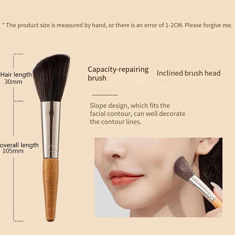 Zestaw 9 przenośnych pędzli do makijażu MiniKosmetyczny pędzel do pudru, podkładu, różu, rozświetlacza, brwi, cieni do powiek, pędzel do blendowania Zestaw