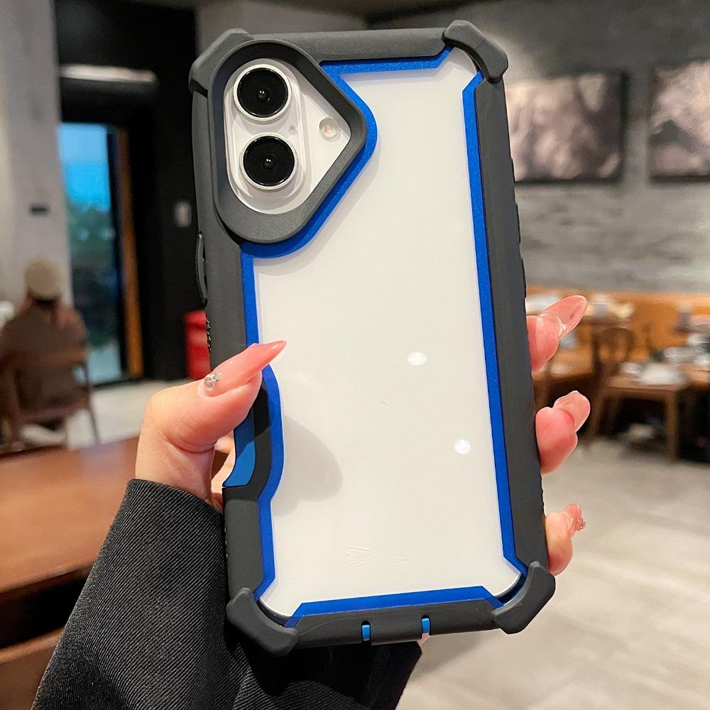 Heavy Duty Dual Layer Transparent Shockproof Durable Phone Case for iPhone 16 Pro Max 15 Plus 14 13 12 11 Protect Cover