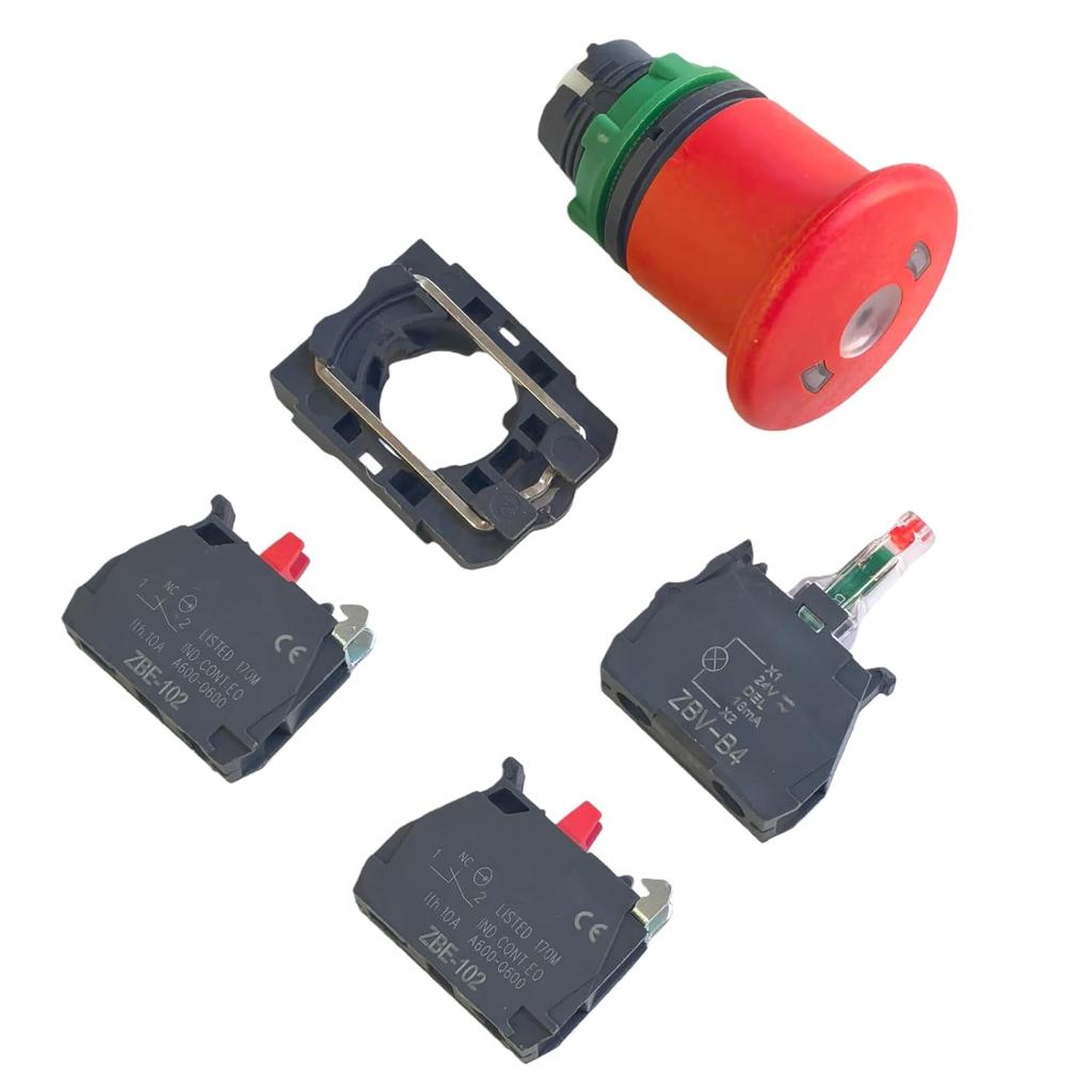 Emergency Stop Switch 144647 Platform E-Stop Switch Button Assembly SJ144647 Skyjack Parts for Skyjack Scissor Lift SJ6832 RT...
