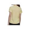 Adidas Run It Tee Round Neck Quick-Dry Comfortable Solid Color Short Sleeve Regular T-Shirt Women Tops Yellow HL1457