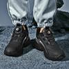 Men's winter warmth new casual outdoor fleece-lined sneakers light soft-sole speed running shoes fashion comfortable cotton shoe