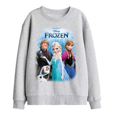 Childrens/Kids Elsa Anna Kristoff Olaf Poster Sweatshirt
